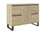 Syfax™ Mobile Da Bagno Rovere Sonoma 80X33X60 Cm In Legno Multistrato