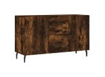 Syfax™ Credenza Rovere Fumo 100X36X60 Cm In Legno Multistrato
