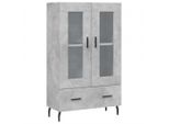 Syfax™ Credenza Grigio Cemento 69,5X31X115 Cm In Legno Multistrato
