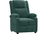 Syfax™ Poltrona Reclinabile Verde Scuro In Velluto
