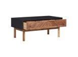 Syfax™ Tavolino Da Salotto 90X50X40 Cm Legno Massello Di Acacia E Mdf