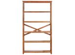 Syfax™ Libreria 100X30X180 Cm Legno Massello Acacia Finitura Ambra