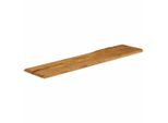 Syfax™ Piano Tavolo 180X40X2,5 Cm Bordi Vivi In Legno Massello Mango