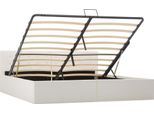 Syfax™ Giroletto Con Contenitore Idraulico Bianco Pelle Finta 180X200Cm
