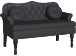 Syfax™ Panca Chesterfield Nero 120,5 X 65 X 75 Cm
