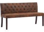 Syfax™ Panca 148,5 Cm Marrone In Pelle Finta Scamosciata