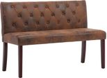 Syfax™ Panca 120 Cm Marrone In Pelle Finta Scamosciata
