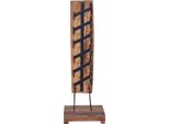 Syfax™ Cantinetta Per 6 Bottiglie 35X35X100 Cm In Legno Di Teak
