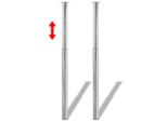 Syfax™ Gambe Telescopiche Per Tavolo 4 Pz Cromate 710-1100 Mm