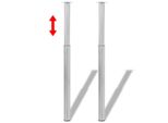 Syfax™ Gambe Telescopiche Per Tavolo 4 Pz Acciaio Inossidabile 710-1100Mm