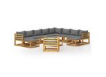 Syfax™ Set Divani Da Giardino 12 Pz Con Cuscini In Massello Di Acacia