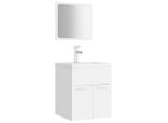 Syfax™ Set Mobili Da Bagno Bianco In Legno Multistrato