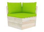 Syfax™ Divano Angolare Da Giardino Su Pallet E Cuscini Legno Di Abete