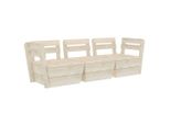 Syfax™ Divano Da Giardino A 3 Posti Su Pallet Legno Abete Impregnato