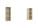 Syfax™ Mobile Tv A Parete 2 Pz Rovere Sonoma In Truciolato