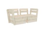 Syfax™ Divano Da Giardino A 2 Posti Su Pallet Legno Abete Impregnato
