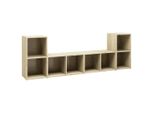Syfax™ Mobili Tv 4 Pz Rovere Sonoma 72X35X36,5 Cm In Legno Multistrato