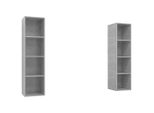 Syfax™ Mobile Tv A Parete 2 Pz Grigio Cemento In Truciolato