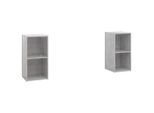 Syfax™ Mobili Tv 2 Pz Grigio Cemento 72X35X36,5Cm In Legno Multistrato