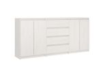 Syfax™ Credenze 3 Pz In Legno Massello Di Pino Bianco