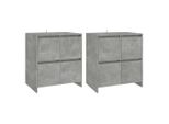 Syfax™ Credenze 2 Pz Grigio Cemento 70X41X75 Cm In Legno Multistrato