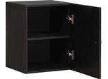 Syfax™ Armadietto A Muro Nero 38 X 33 X 48 Cm Legno Di Mango Massello