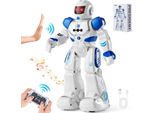 Robot Giocattolo Rc Per Bambini, Robot Intelligente Programmabile E Telecomandato Con Riconoscimento Dei Gesti, Robot Interattivo Che Cammina, Canta E Balla Per Bambini Dai 3 Anni In Su, 160X80X265Mm