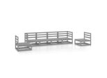 Syfax™ Set Divani Da Giardino 6 Pz Grigio In Legno Massello Di Pino