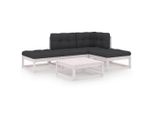 Syfax™ Set Divani Da Giardino 5 Pz Con Cuscini Legno Massello Pino