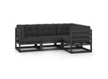 Syfax™ Set Divani Da Giardino 4 Pz Con Cuscini Legno Massello Pino