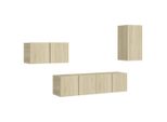 Syfax™ Set Di Mobili Tv 4 Pz Rovere Sonoma In Legno Multistrato