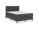 Syfax™ Letto A Molle Grigio Scuro In Tessuto 140X200 Cm