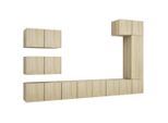 Syfax™ Set Di Mobili Porta Tv 8 Pz Rovere Sonoma In Legno Multistrato