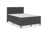 Syfax™ Letto A Molle Grigio Scuro In Tessuto 140X200 Cm