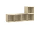 Syfax™ Set Porta Tv 2 Pz Rovere Sonoma In Truciolato