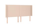 Syfax™ Testiera Ad Orecchio Cappuccino 163X16X118/128 Cm In Pelle Finta