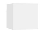 Syfax™ Comodino Bianco 30,5X30X30 Cm In Legno Multistrato
