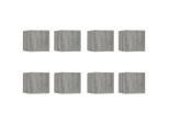 Syfax™ Armadietti Tv A Parete 8 Pz Grigio Sonoma 30,5X30X30 Cm