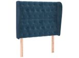 Syfax™ Testiera Ad Orecchio Blu Scuro 93X23X118/128 Cm In Velluto