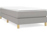 Syfax™ Struttura Letto A Rete A Molle Grigio Chiaro 90X200 Cm Tessuto