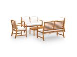 Syfax™ Set Divani Da Giardino 5 Pz Con Cuscini In Legno Acacia