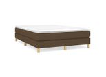 Syfax™ Struttura Letto A Rete A Molle Marrone Scuro 140X200 Cm Tessuto