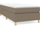 Syfax™ Struttura Letto A Rete A Molle Tortora 100X200 Cm In Tessuto