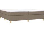 Syfax™ Struttura Letto A Rete A Molle Tortora 200X200 Cm In Tessuto