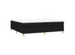 Syfax™ Struttura Letto A Rete A Molle Nero 200X200 Cm In Tessuto
