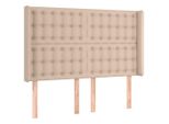 Syfax™ Testiera Ad Orecchio Cappuccino 147X16X118/128 Cm In Pelle Finta