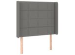 Syfax™ Testiera Ad Orecchio Grigio Scuro 83X16X118/128 Cm In Tessuto