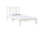 Syfax™ Giroletto Senza Materasso Bianco 90X200 Cm Legno Massello Pino