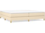 Syfax™ Struttura Letto A Rete A Molle Crema 200X200 Cm In Tessuto