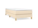 Syfax™ Struttura Letto A Rete A Molle Crema 100X200 Cm In Tessuto